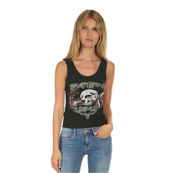 MadeWorn Grateful Dead Cyclops Lace Tank in Coal Size XS - Picture 2 of 9